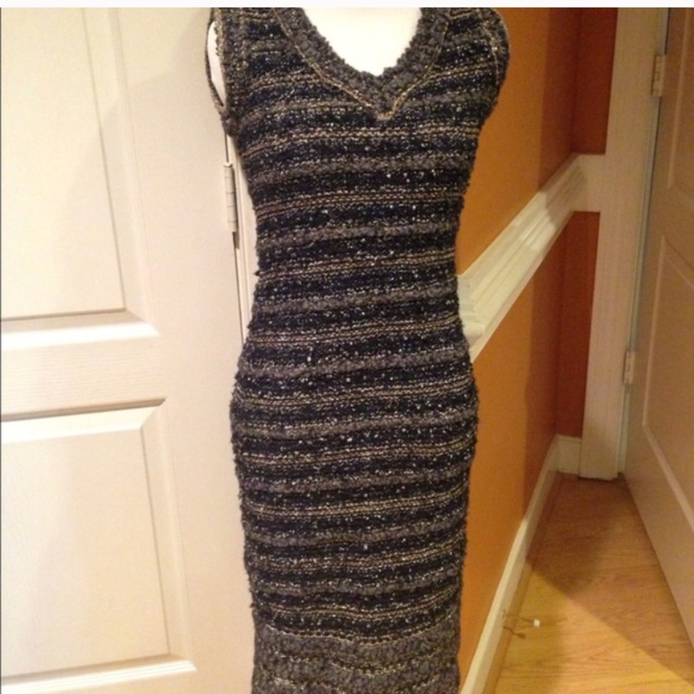 Rachel Roy sweater tank dress body skimming